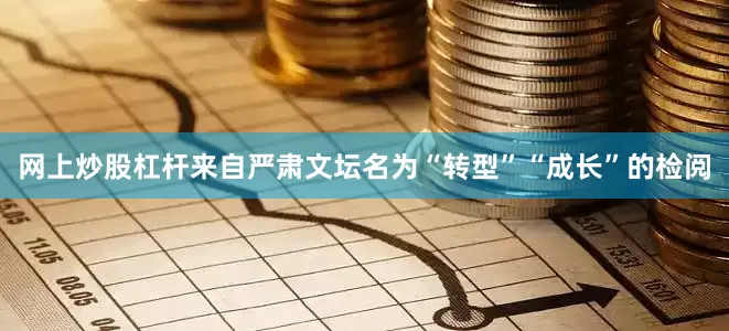 网上炒股杠杆来自严肃文坛名为“转型”“成长”的检阅