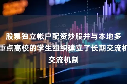 股票独立帐户配资炒股并与本地多所重点高校的学生组织建立了长期交流机制
